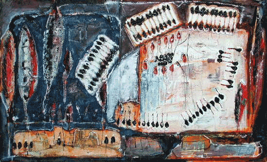 Crossing Over, Mischtechnik, ca. 53x35