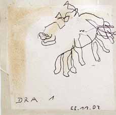 Jens Wahl, 2007, Dra1, ca. 8x8cm