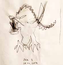 Jens Wahl, 2007, Dra13 ca. 8x8cm