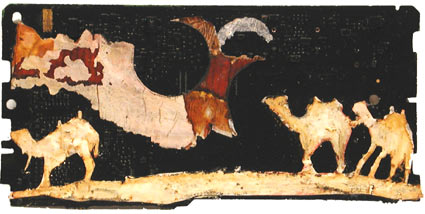 Ludamar, Jens Wahl,  Collage, ca. 7x14 cm