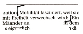 Mobilitt fasziniert, weil sie mit Freiheit verwechselt wird.