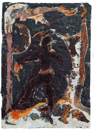 Vergiss Penthesilea, Jens Wahl,  Mischtechnik, ca. 48x34cm